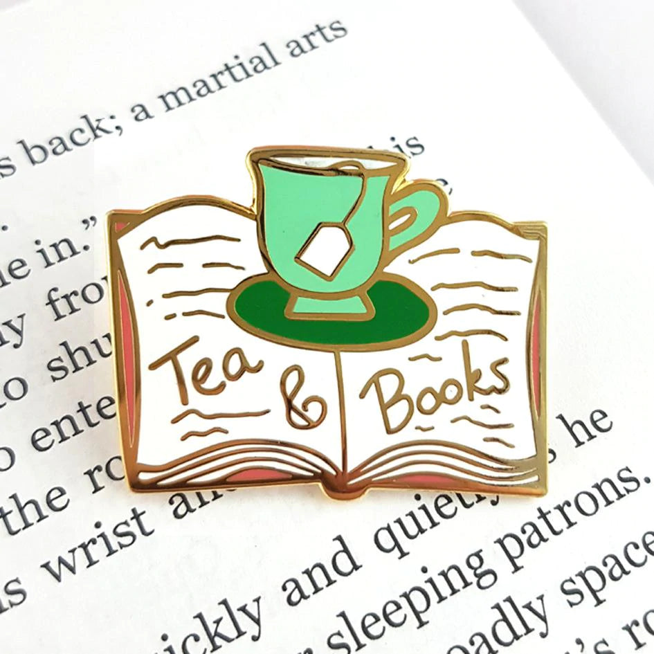 Jubly-Umph Lapel Pin Tea & Books