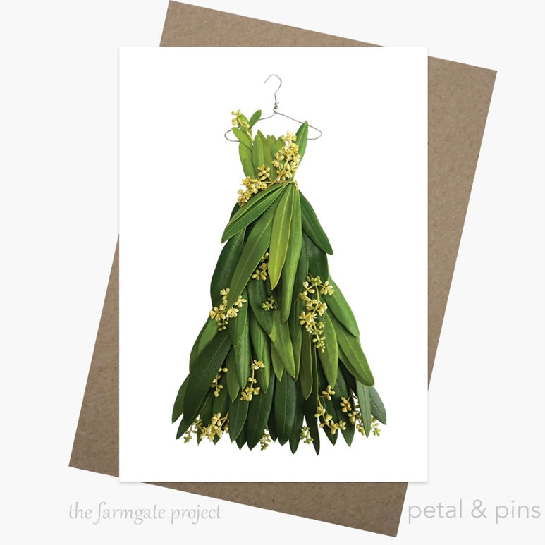 Petal & Pins Card Olive Blossom Dress