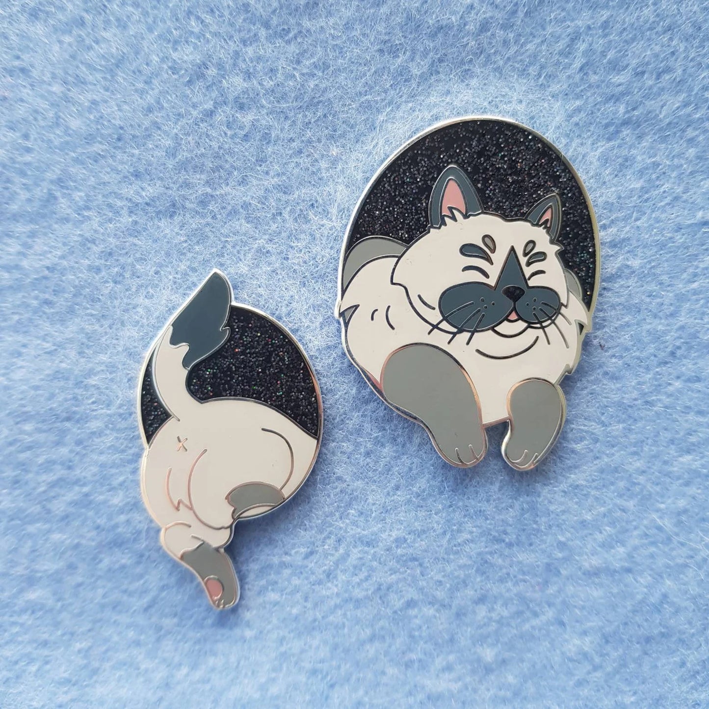 Ashlea Bechaz Enamel Pin - Portal Cat Butt