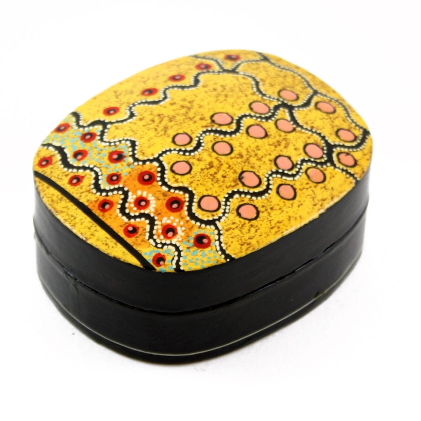 Better World Arts Lacquerware Box - Artist Rama Kaltu Kaltu Sampson