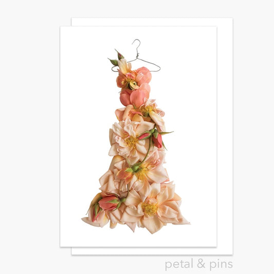 Petal & Pins Card Perle d'or Rose Dress
