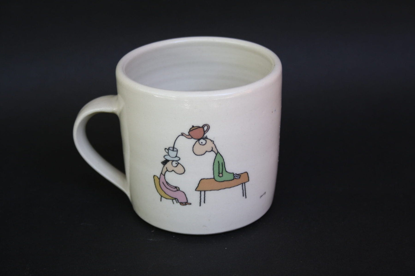 Leunig Cup Man Woman Teapot