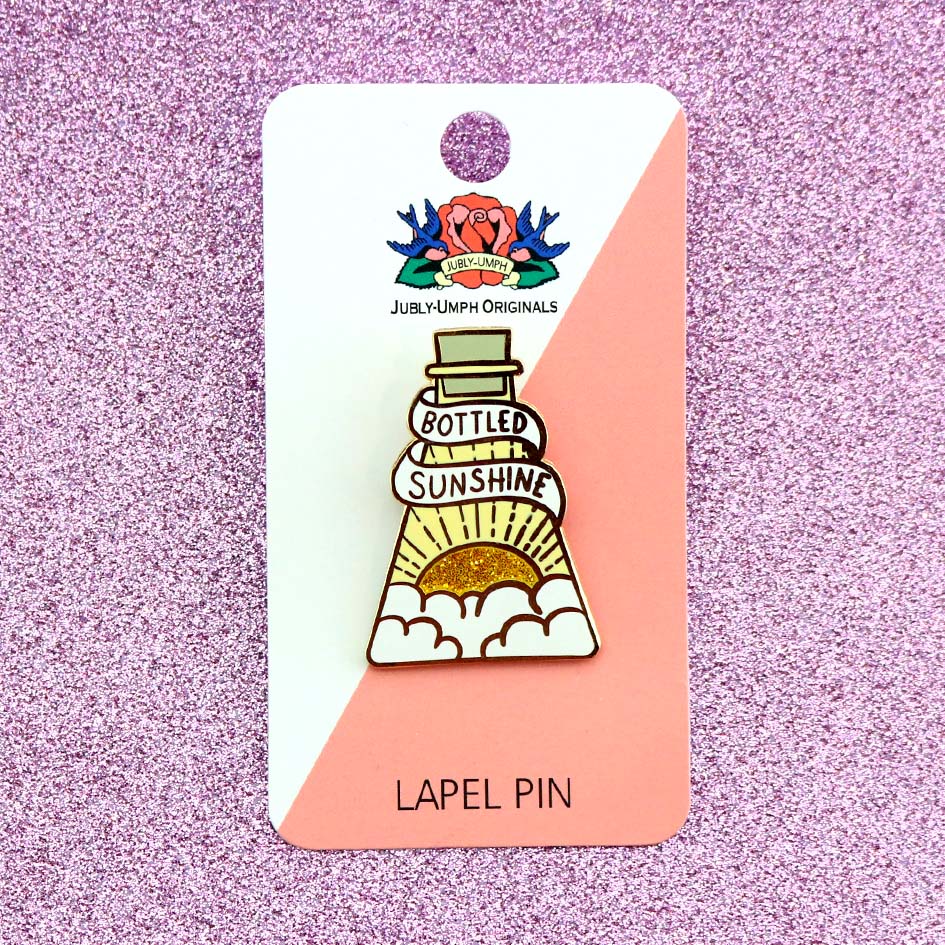 Jubly-Umph Lapel Pin Bottled Sunshine