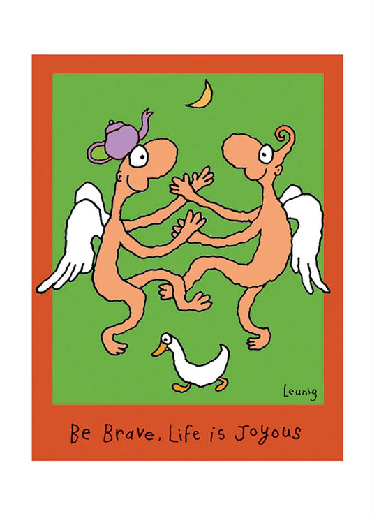 Michael Leunig Card Be Brave