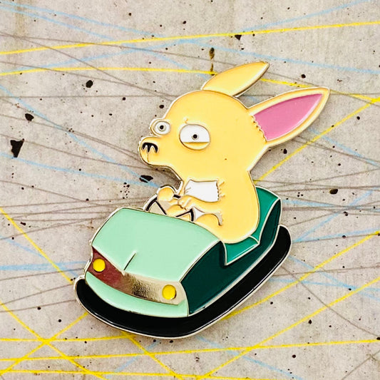 Surfing Sloth Enamel Pin - Driving Chihuahua