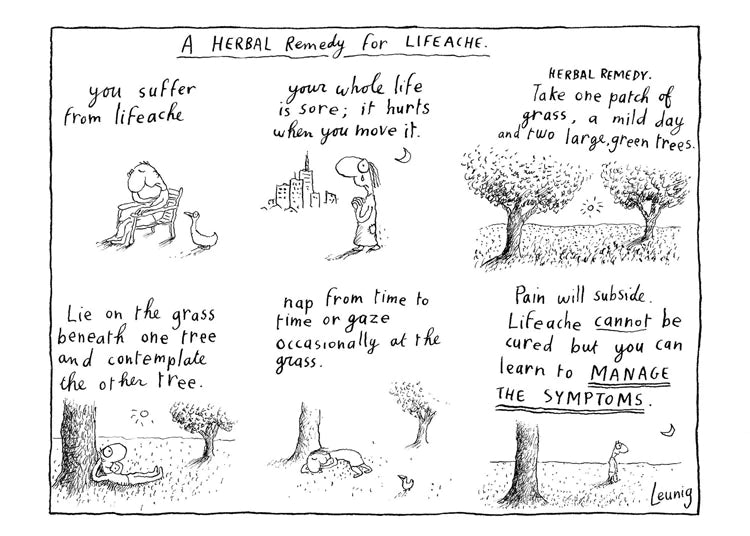 Michael Leunig Card Lifeache