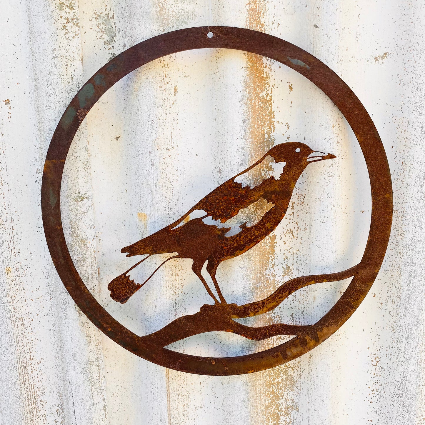 Overwrought Magpie Round Wall Art #1