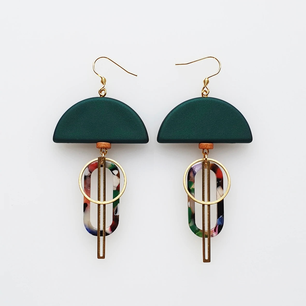 Middle Child Earrings Halyard Green