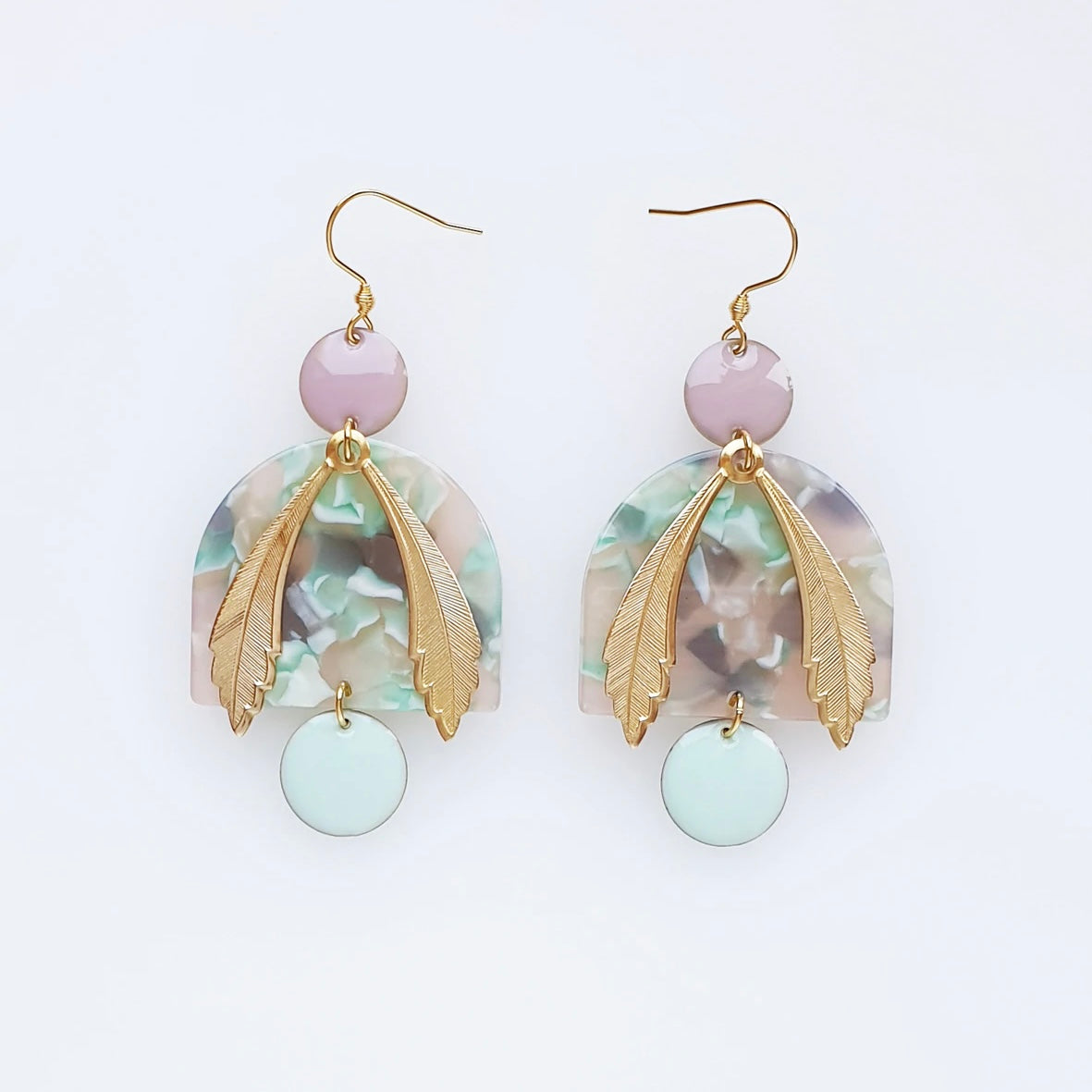 Middle Child Earrings Grecian Mint