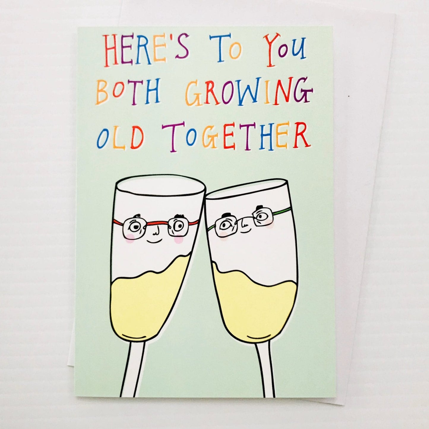 Able and Game Card - Here's To You Both Growing Old Together