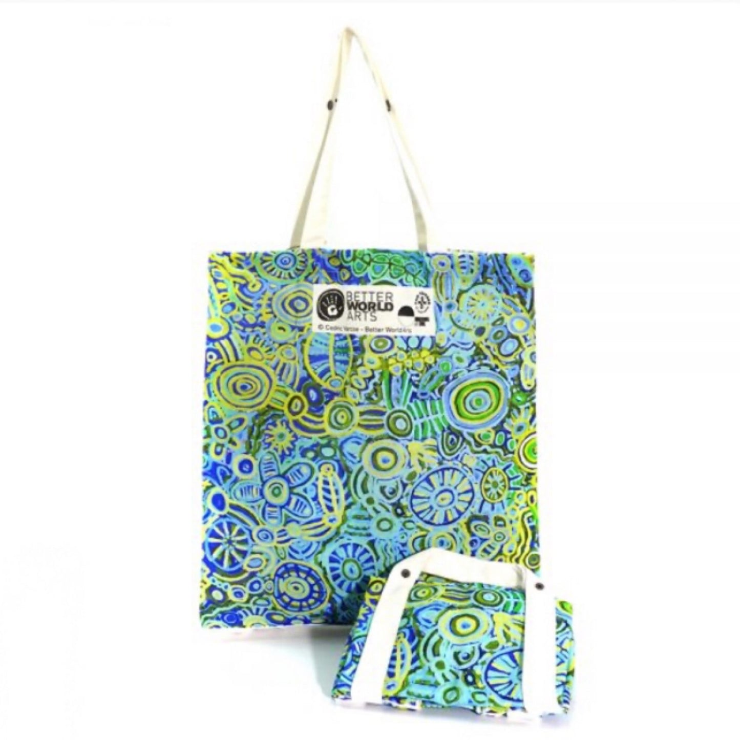 Better World Arts Foldable Cotton Bag - Artist Cedric Varcoe