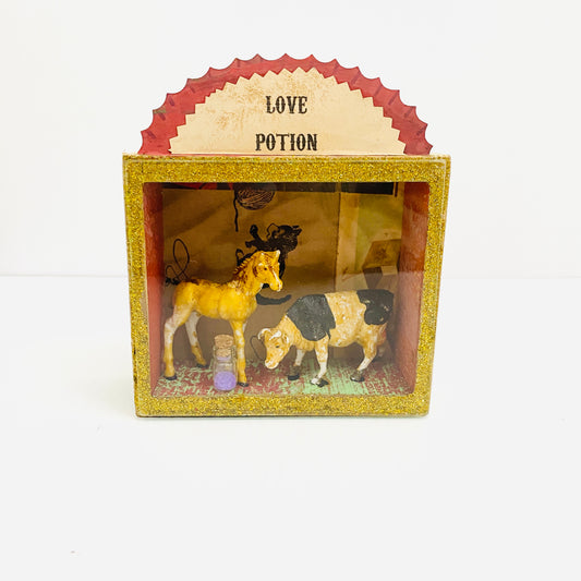 David Archer Wall Art Love Potion Cow and Horse