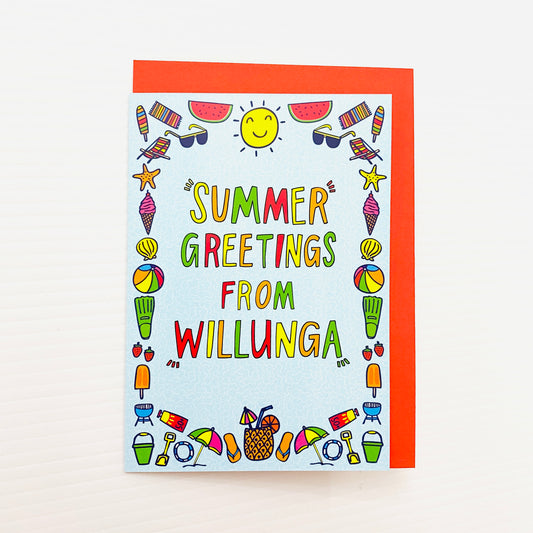 Able and Game Christmas Card Summer Greetings From Willunga