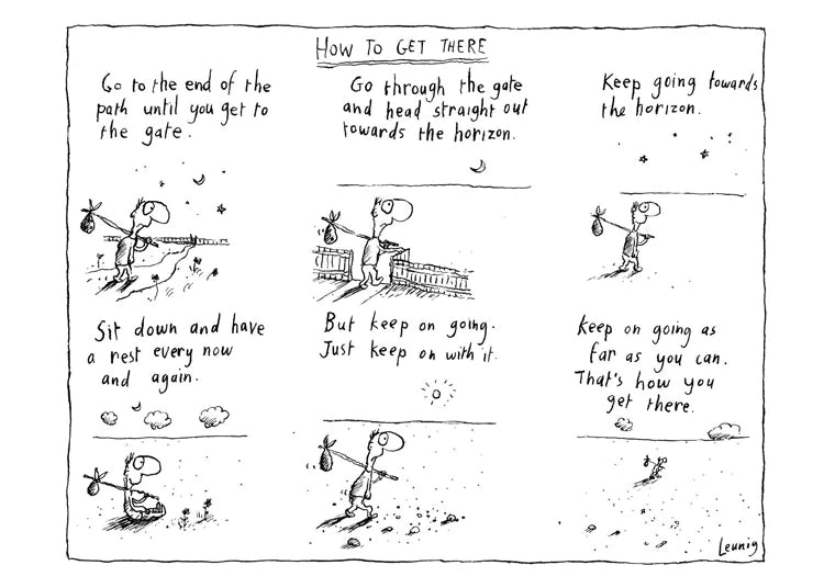 Michael Leunig Card How To Get There