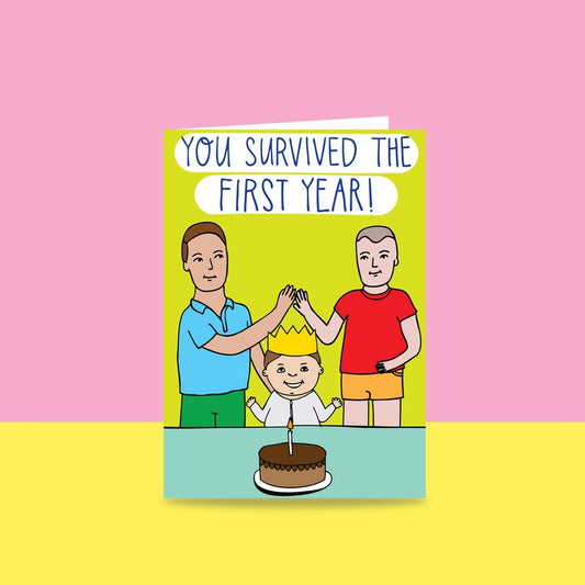 Able and Game Card - You Survived The First Year (Dads)