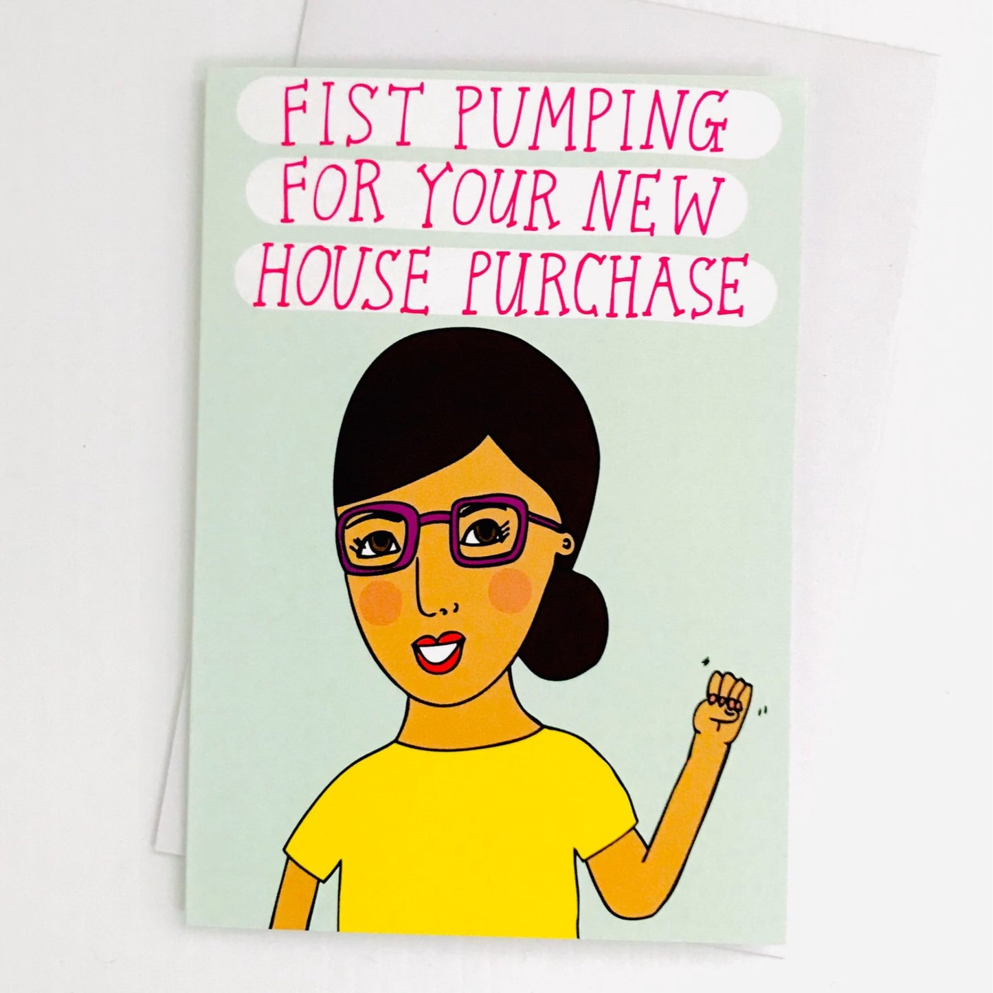 Able and Game Card Fist Pumping Your New House Purchase
