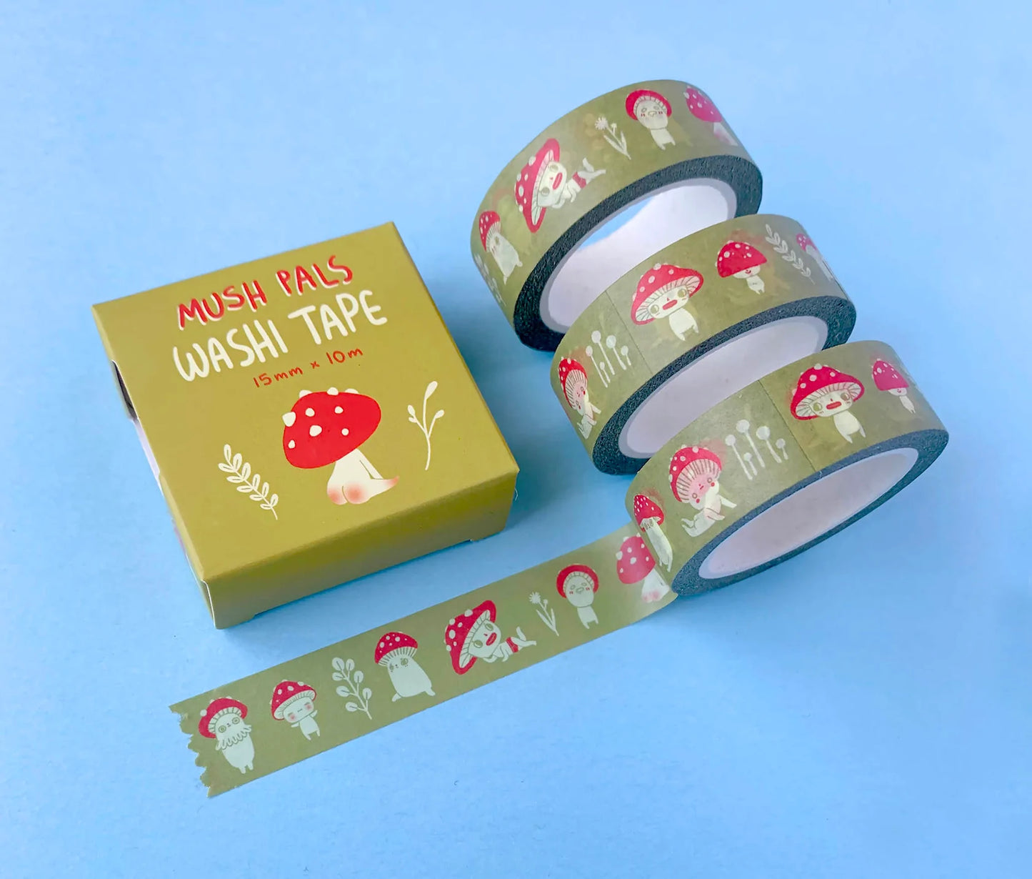 Hannakin Washi Tape Mush Pals Mustard