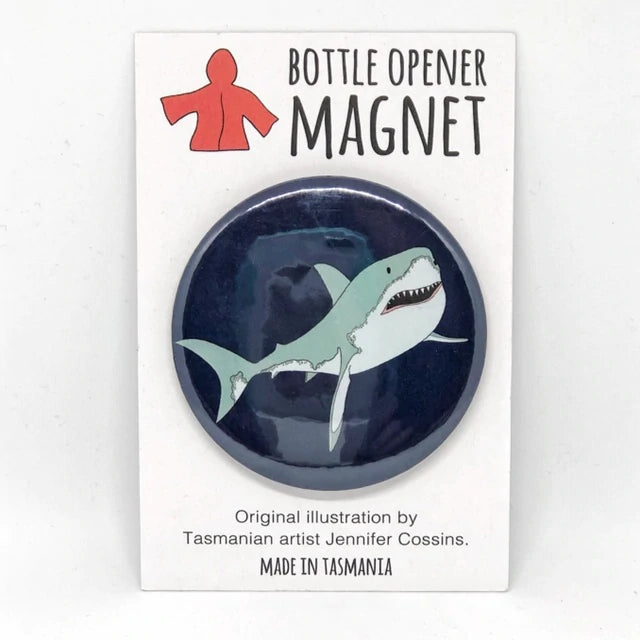 Red Parka Magnetic Bottle Opener Shark