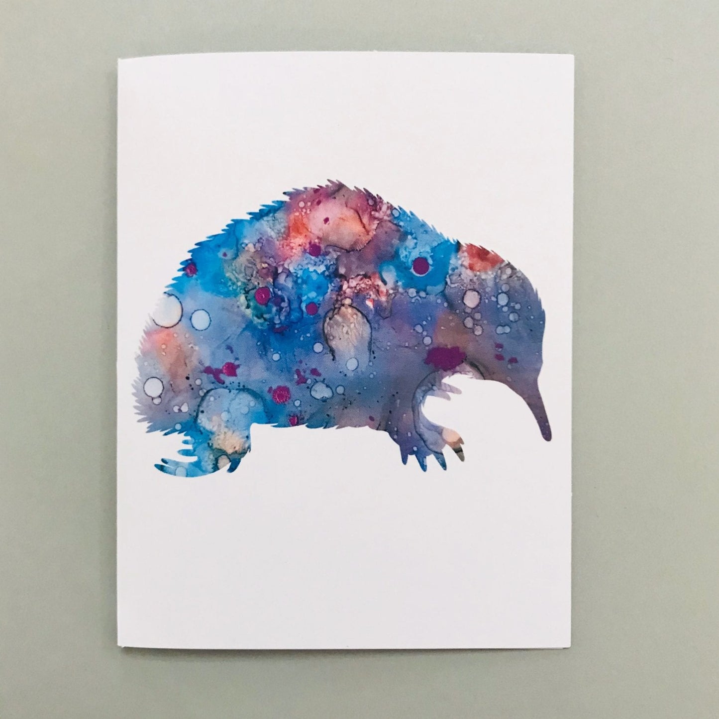 Katy J Designs Card Echidna