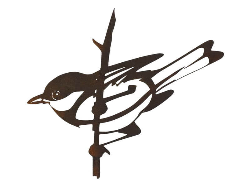 Overwrought Bird On Branch Wall Art