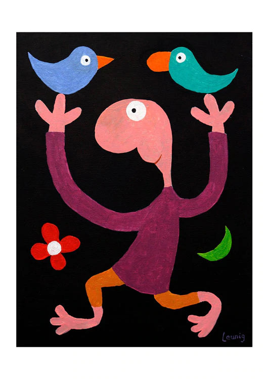 Michael Leunig Card Odd Birds