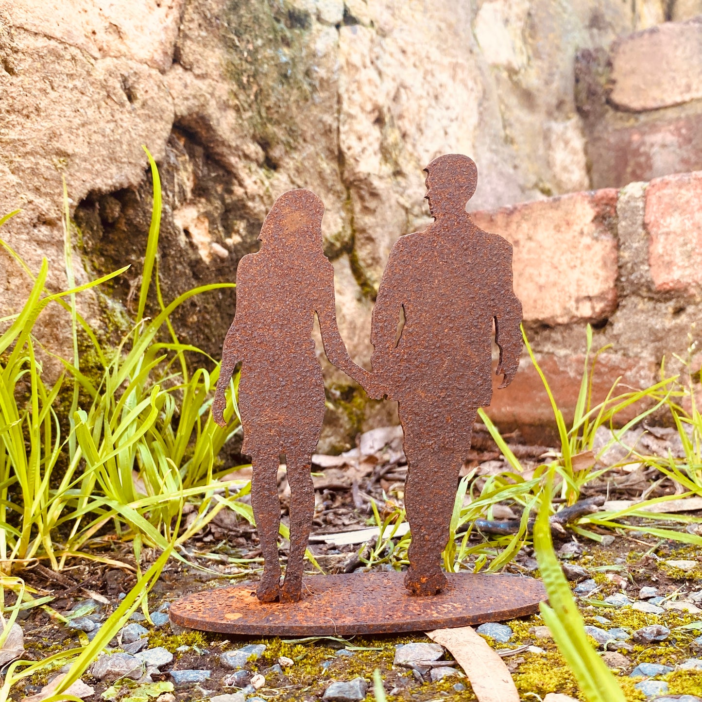 Overwrought Couple Walking