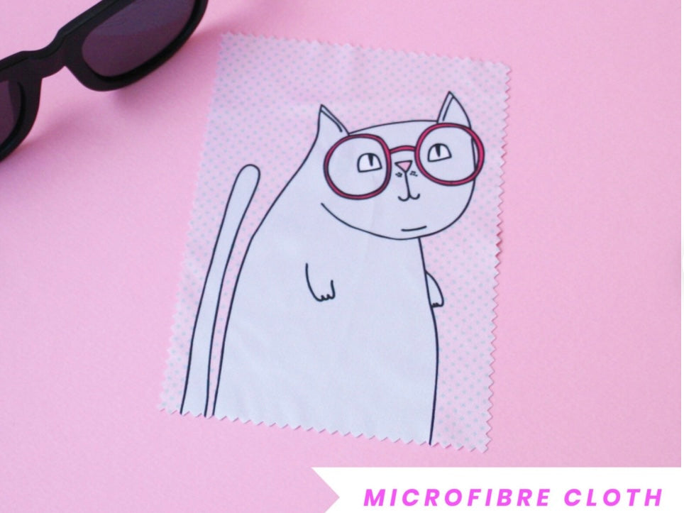 Able & Game Microfibre Cloth - Kitty Glasses