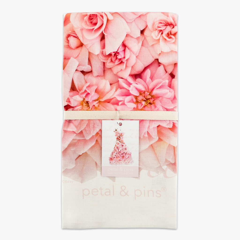 Petal & Pins Tea Towel Cecile Brunner Rose Dress