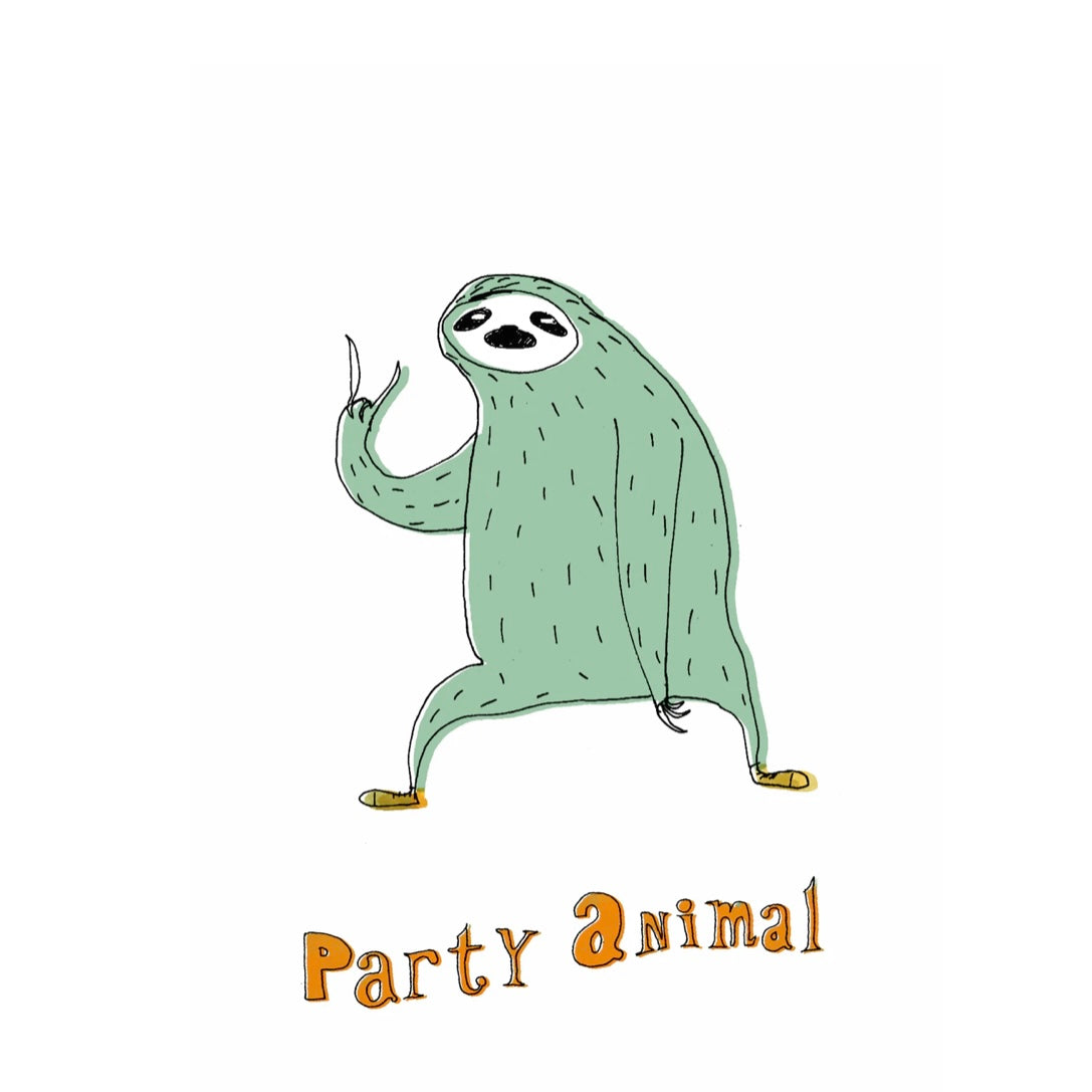 Surfing Sloth Party Animal