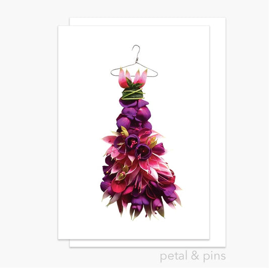 Petal & Pins Card Fuchsia Gala Dress