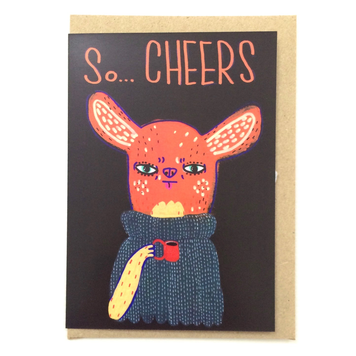 Surfing Sloth Card So Cheers