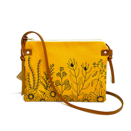 One Thousand Lines Daisy Small Shoulder Bag - Yellow