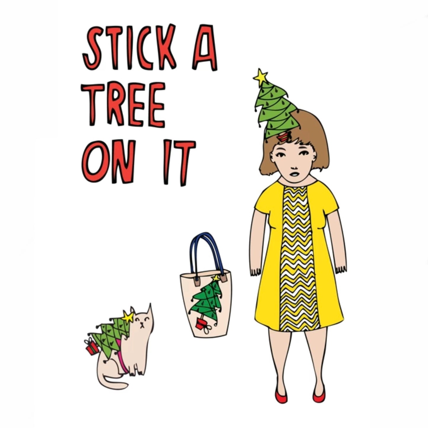 Able and Game Card - Stick A Tree On It (Christmas)