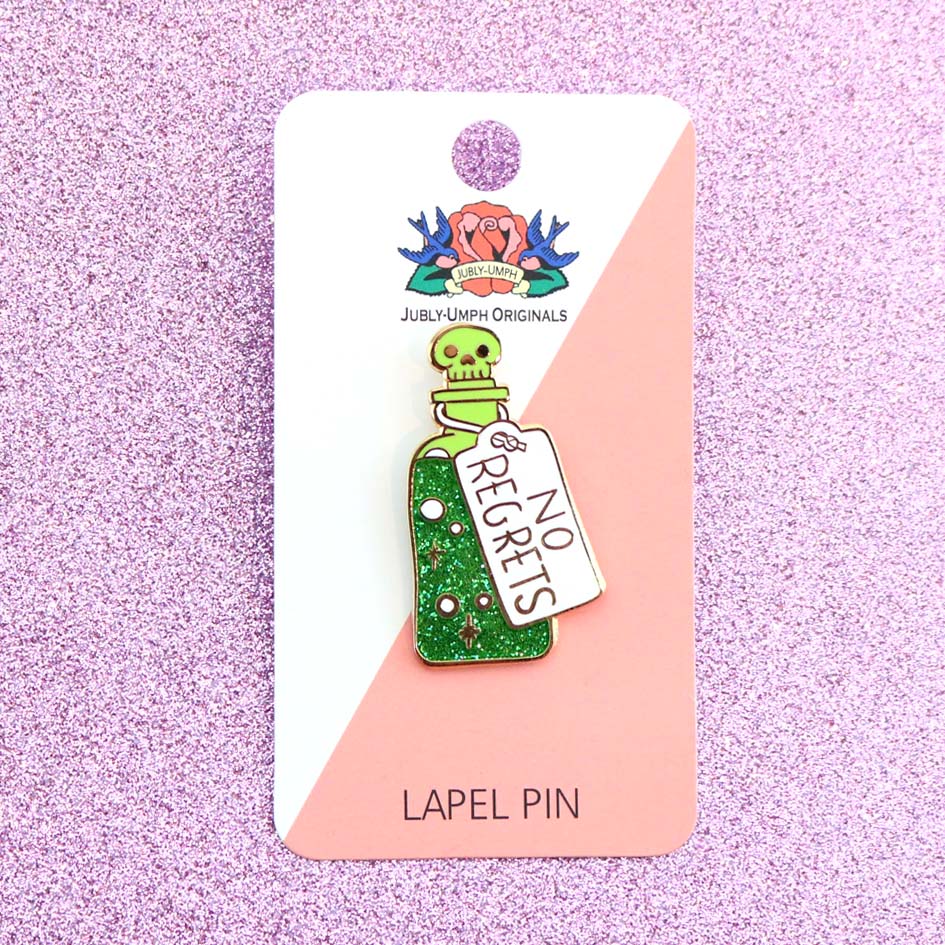 Jubly-Umph Lapel Pin No Regrets